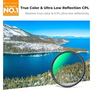 K&F CONCEPT 67mm True Color Ultra-Low Reflectivity CPL Filter Polarizer Lens Filter Circular Polarizing for Camera Lenses with 28 Multi-Coated (Nano-X Series)