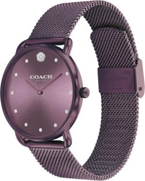 Coach Elliot Women’s Watch | Modern Elegance with Iconic Tea Rose Detail | Chic Timepiece for Everyday Wear | Ideal Gift for Her | Water-Resistant | 36 mm