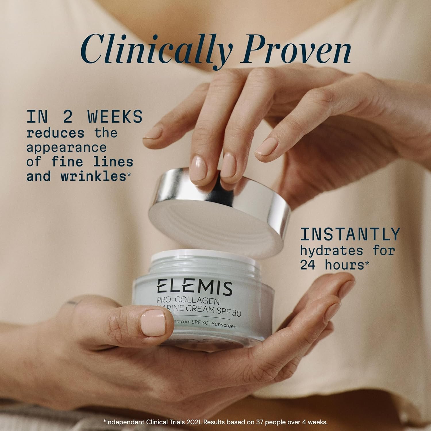 ELEMIS Pro-Collagen Marine Cream SPF 30, Lightweight Anti-Wrinkle Daily Facial Moisturizer - Image 5