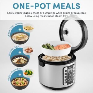 Aroma Housewares AROMA® Professional 20-Cup (Cooked) / 5Qt. Digital Rice Cooker, Steamer,...