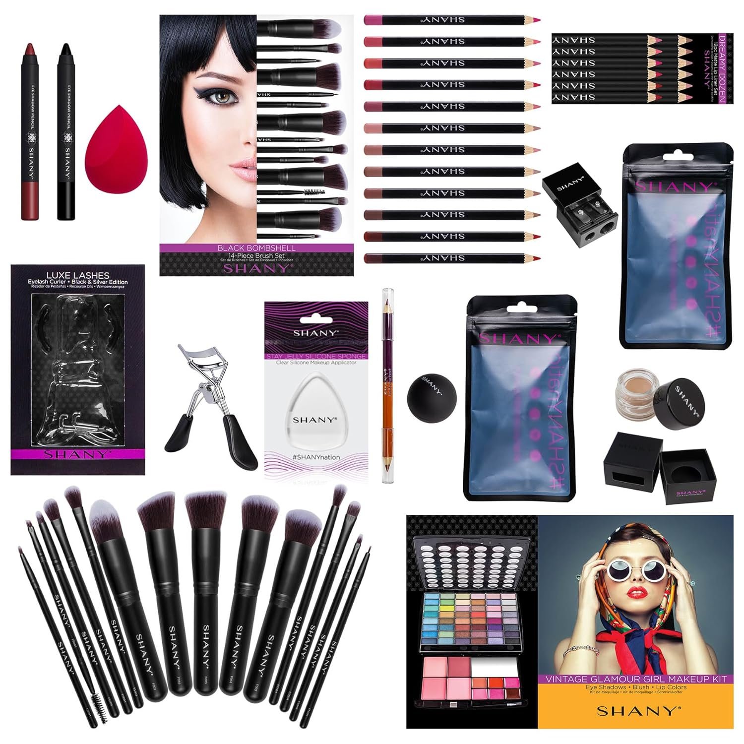 SHANY Cosmetics SHANY Gift Surprise- AMAZON EXCLUSIVE - All in One Makeup Bundle - COLORS & SELECTION VARY MULTI-COLORED, Unscented - Image 2