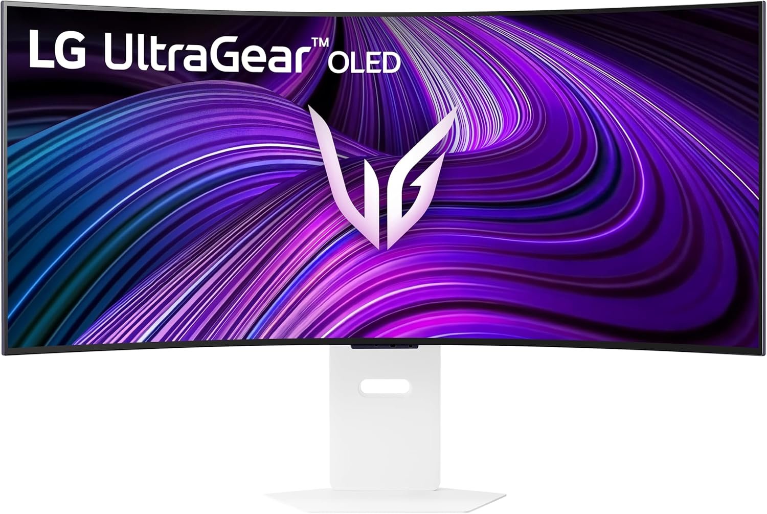 LG 39GX90SA-W 39-inch Ultragear WQHD (3440 x 1440) OLED Curved Gaming Monitor 240Hz, 1ms, NVIDIA G-Sync Compatible, AMD FreeSync Premium, VESA DisplayHDR True Black 400, webOS, USB Type-C, White - Image 2