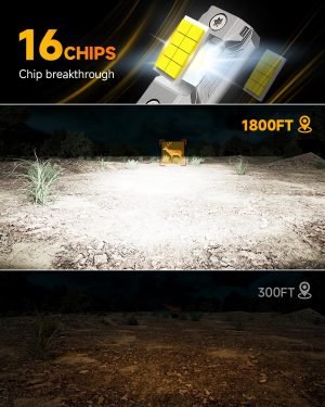 FAHREN H11 9005 Light bulbs combo, [Upgraded&Brightest] 80000LM 900% Super Bright H9 H8 HB3 off-Road Use or Fog light Bulbs, 6500k White Non-Polarity Plug and Play, Pack of 4