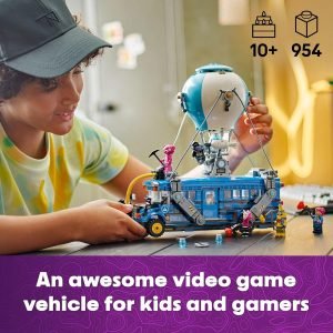 LEGO Fortnite Battle Bus Building Toy – Collectible Fortnite Toy for Kids, Boys & Girls, Ages 10+ – Pretend Play Set with 9 Minifigures from Video Game – Gift for Christmas – 77073