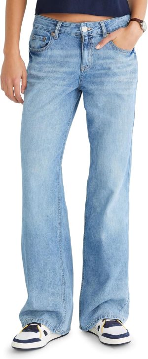 AEROPOSTALE Women’s Low Rise Baggy Wide Leg Jean
