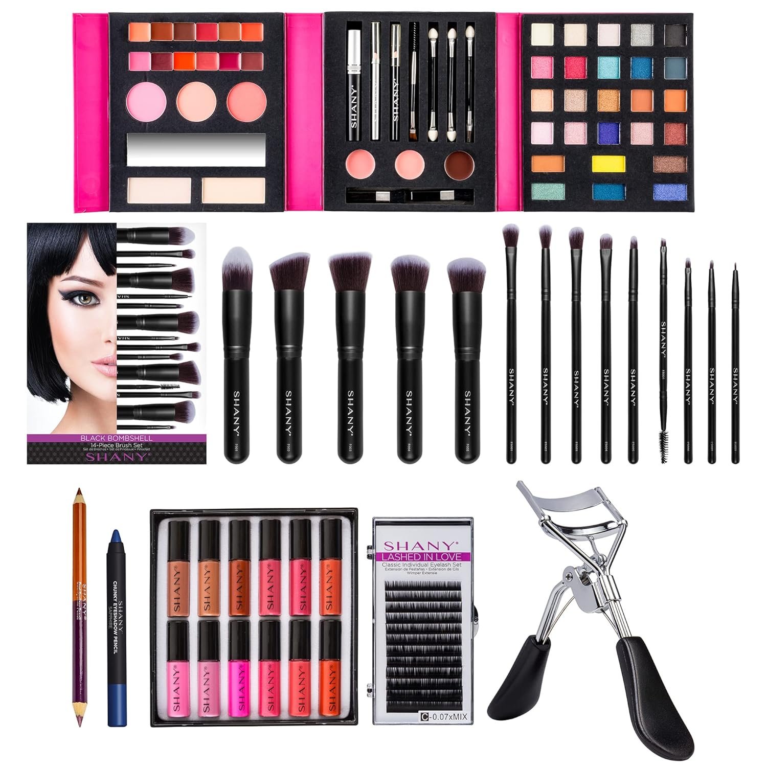 SHANY Cosmetics SHANY Gift Surprise- AMAZON EXCLUSIVE - All in One Makeup Bundle - COLORS & SELECTION VARY MULTI-COLORED, Unscented - Image 3