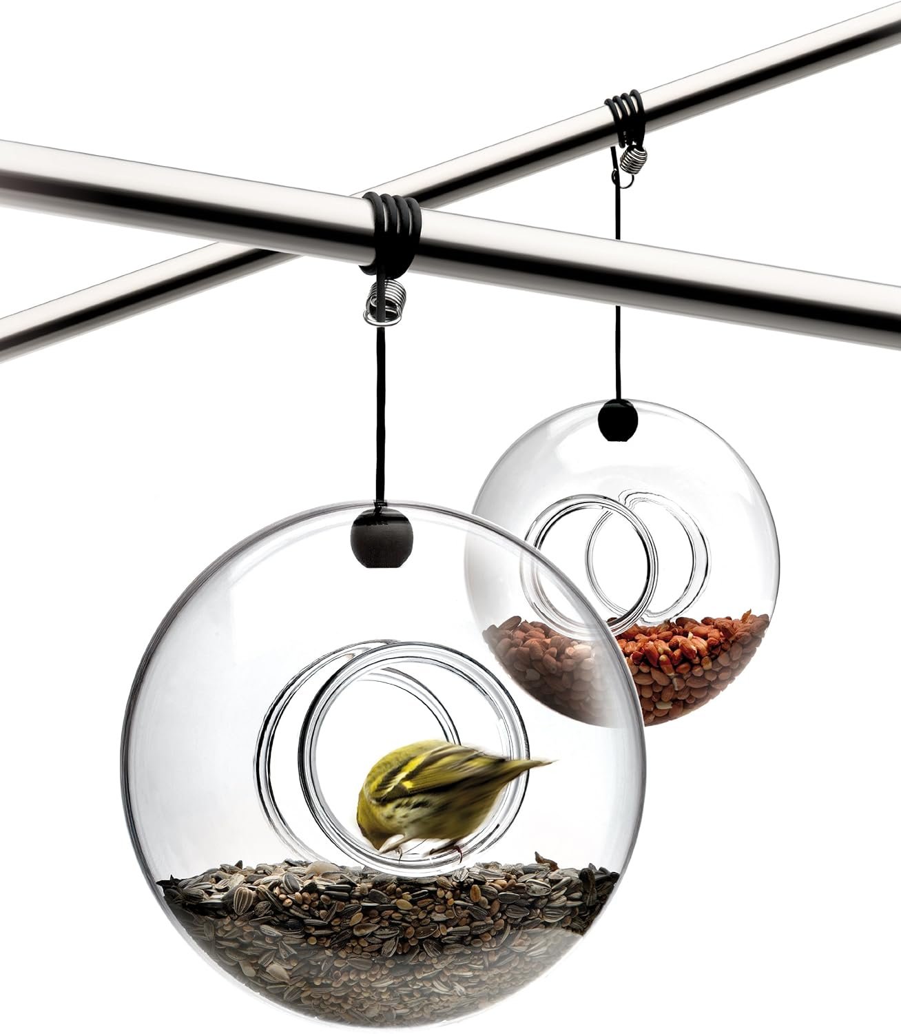 EVA SOLO | Bird Feeder | Mouth-Blown Glass – Easy to Clean | Outdoor Patio & Garden | Several Attachment Options | Drain Hole to Prevent Feed from Freezing - Image 2