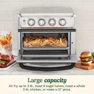 Cuisinart Air Fryer Toaster Oven with Grill, 1800W 8-1 Air Fryer Oven with Bake, Convectio...