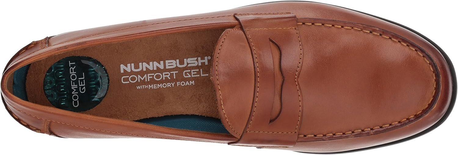 Nunn Bush Men's Drexel Moc Toe Penny Loafer with KORE Walking Comfort Technology - Image 5
