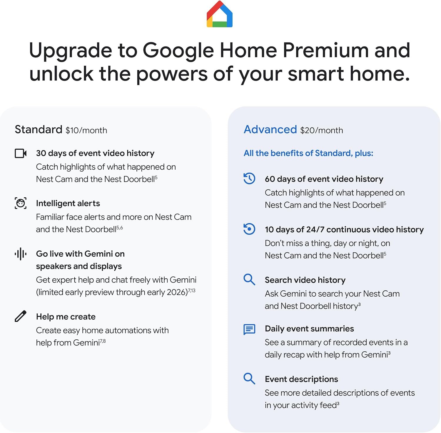 Google Nest Cam Indoor (Wired, 3rd Gen) - Security Camera with 2K Video and Gemini, Night Vision, 2-Way Audio, Works with Google Home - 2025 Model - Snow - Image 9