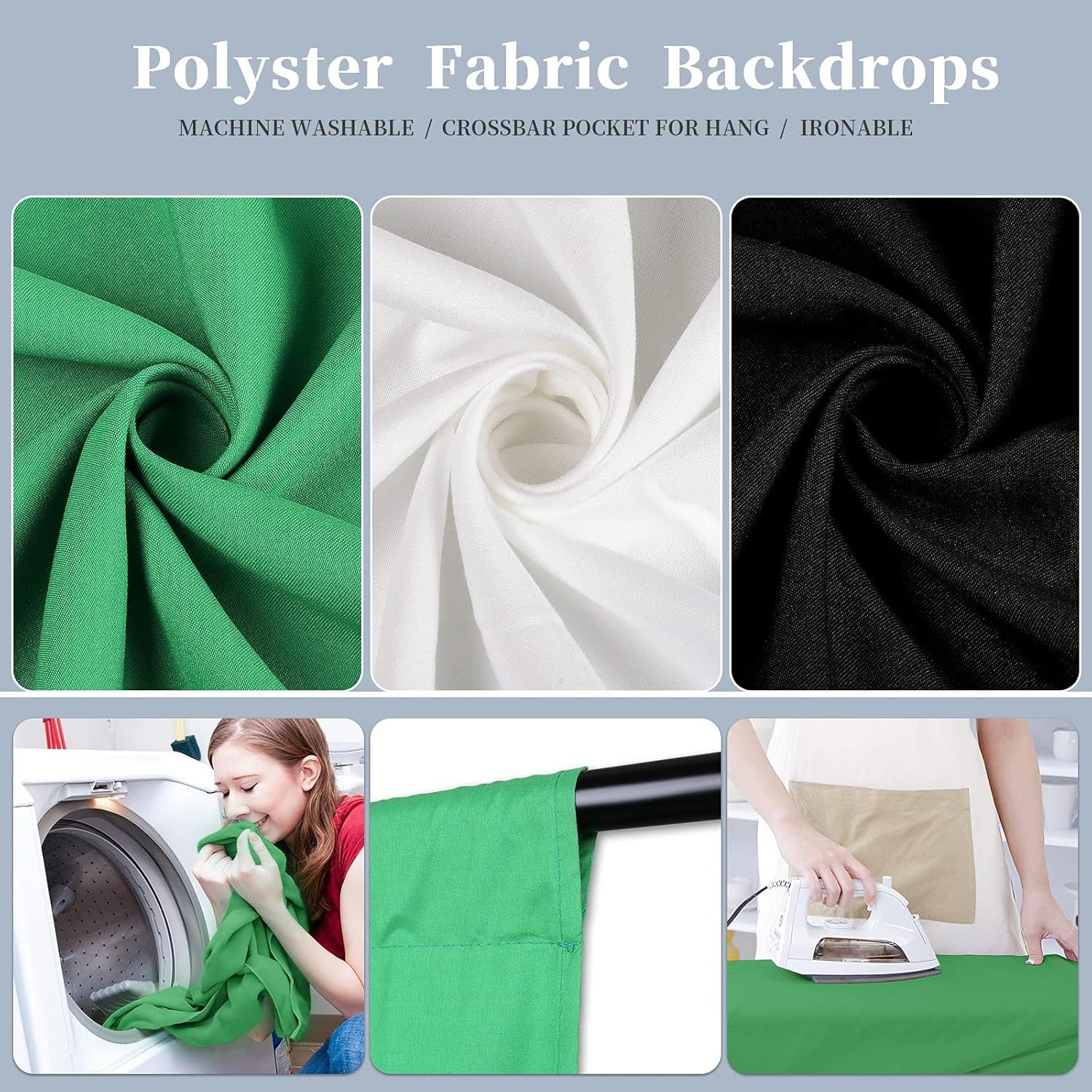 Photography Lighting Kit, Light Box Photography with Backdrap Stand, Photo Backdrops for Photo Studio Product, Portrait and Video Shooting - Image 3