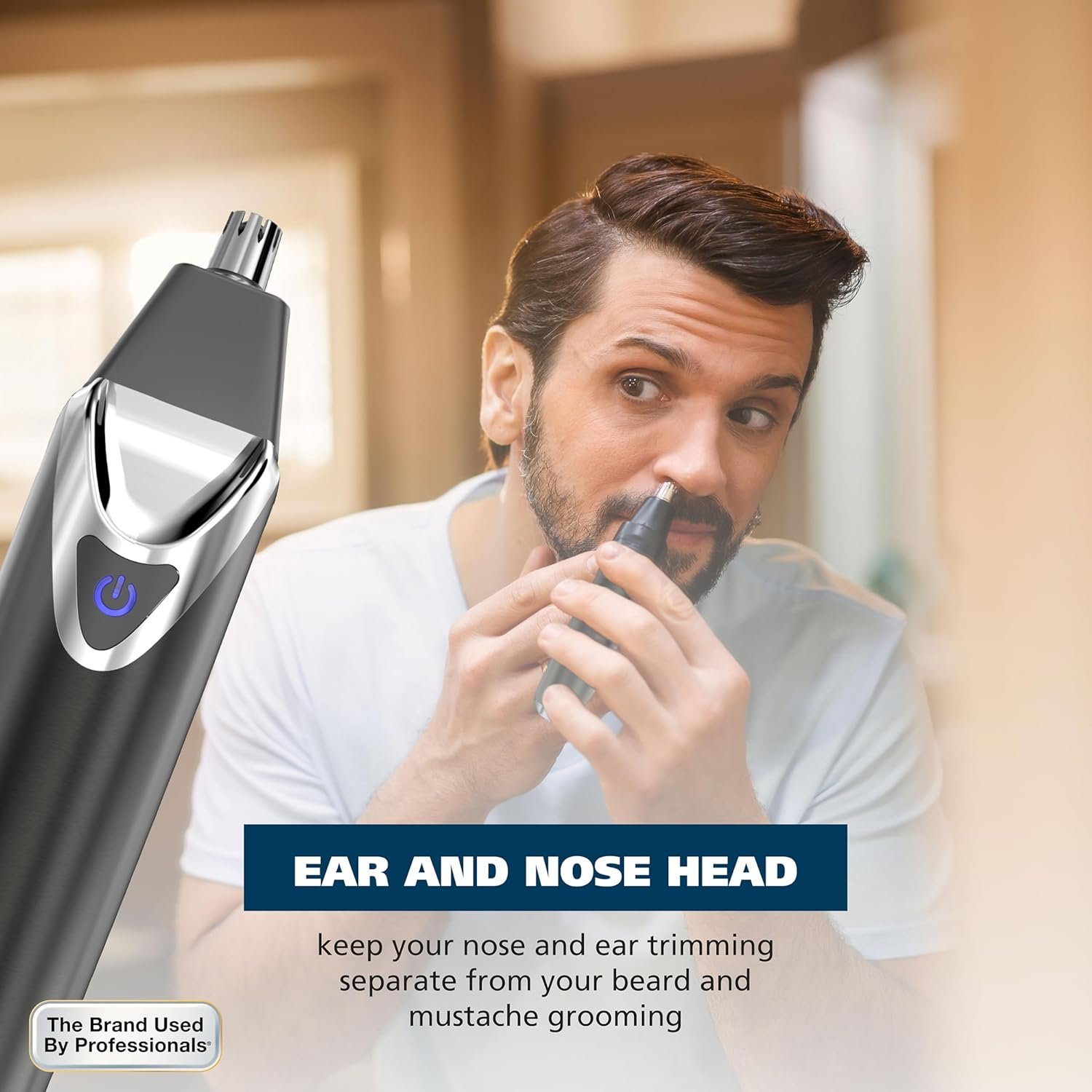 WAHL USA Stainless Steel Lithium Ion 2.0+ Slate Beard Trimmer for Men - Electric Shaver, Nose Ear Trimmer, Rechargeable All in One Men's Grooming Kit - Model 9864 - Image 8