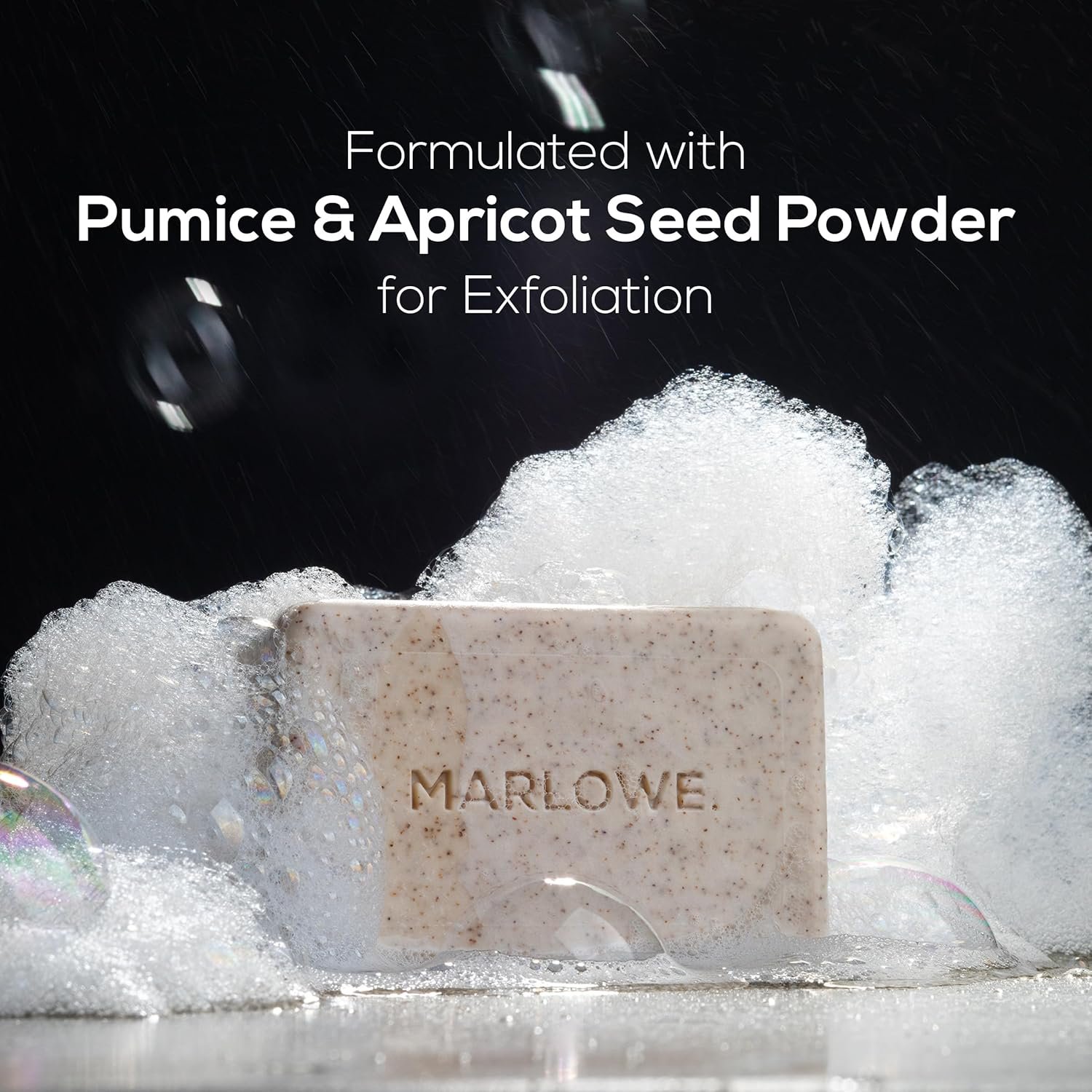 MARLOWE. No. 102 Body Scrub Soap 7 oz (6 Bars) Exfoliating Soap Bar with Shea Butter, Olive Oil & Green Tea, Cleanses & Smooths, Sage & Fir Scent - Image 3