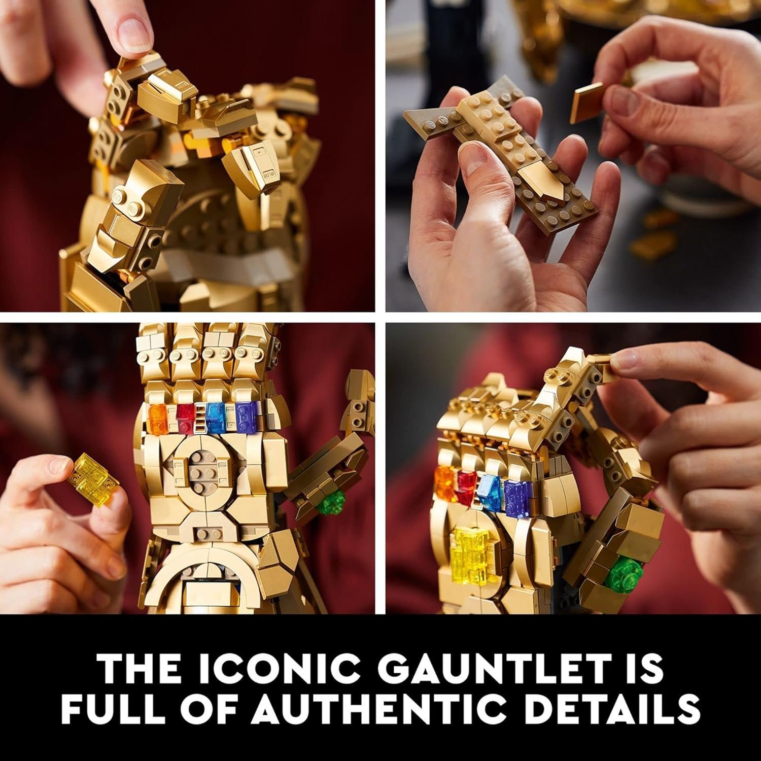 LEGO Marvel Infinity Gauntlet Set 76191 Collectible Thanos Glove with Infinity Stones, Building Set, Avengers Gift Idea for Adults and Teens, Model Kits for Decoration and Display - Image 4