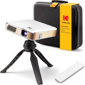 Kodak Luma 450 Portable Native 1080p Projector – 150 ANSI Lumens, Wi-Fi, Bluetooth, HDMI...