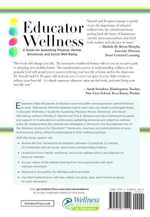 Educator Wellness: A Guide for Sustaining Physical, Mental, Emotional, and Social Well-Being (Actionable Steps for Self-Care, Health, and Wellness for Teachers and Educators)