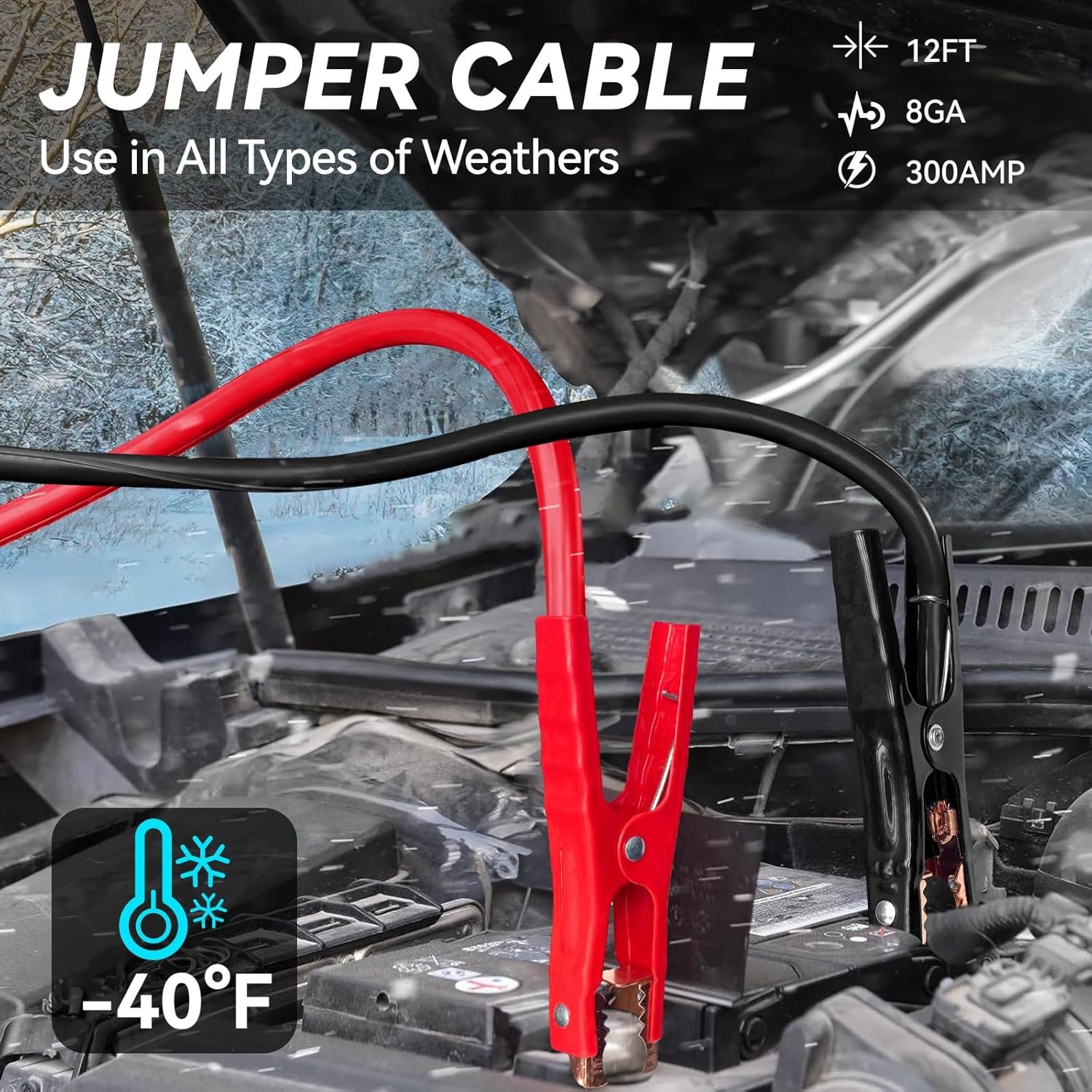 Car Emergency Kit with Portable Air Compressor, Winter Car Safety Roadside Assist Kit, Emergency Car Kit for Cars, Trucks - Image 5