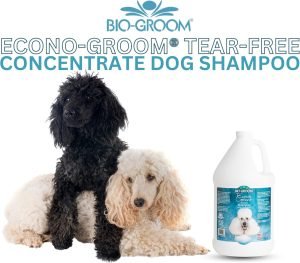 Bio-Groom Econo-Groom Tearless Dog Shampoo Concentrate – Cat & Dog Bathing Supplies, Puppy Shampoo for Gentle Skin, Cruelty-Free, Made in USA, Hypoallergenic, Tear-Free Dog Products – 2.5 Gallons