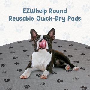 EZwhelp Pack of 2 Reusable Dog Pee Pad, Washable Slip-Resistant Waterproof Mat, 48 Inches