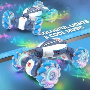 Gesture Sensing RC Stunt Car – Boys Toys Age 6-12, 360° Rotating 4WD Hand Controlled Remote Control Twist Car with Light & Music, Cool Birthday Presents and Ideas Gifts for Kids Age 7 9 10 11 12 yr