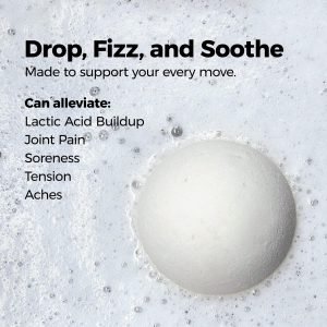 Magnesium Epsom Salt Bath Bombs – Fast-Absorbing Muscle Soak for Post-Workout Recovery – Bath Bombs for Sore Muscles and Pain- Tranquil Foot Soak Bombs – Athletic Recovery by Muscle Rehab 12 Pack