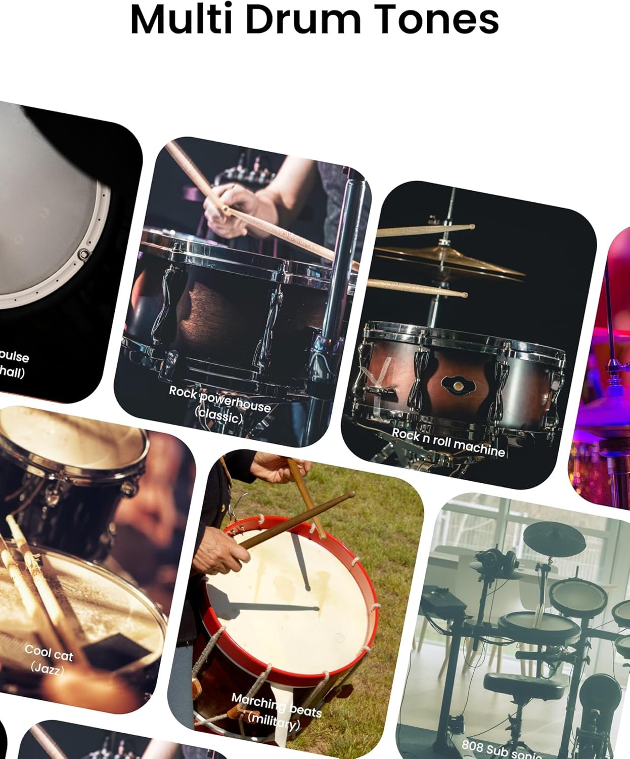 AeroBand Electronic Drum Set PocketDrum2 MAX(2025 Version), Air Drum Sticks & Pedals & Bluetooth Adapter, Play Drum Anywhere Anytime, 8 Tones and USB Midi Teens Adult Drummer Gift (Earphone Included) - Image 6