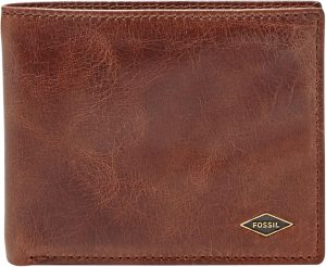 Fossil Men’s Hayes Leather Bifold Wallet with Flip ID Window