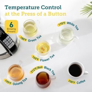 COSORI Electric Kettle Temperature Control with 6 Presets, 60min Keep Warm 1.7L Electric T...