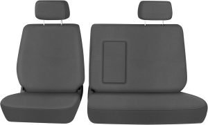 SAPUBK Front Seat Covers Replace for 1992-1998 Toyota T100 Regular/XCab 60/40 Split with Opening Armrest, No Shifter Cutout, Knitted Fabric Composite Soft Foam Lining Airmesh Breathable Seat Cover