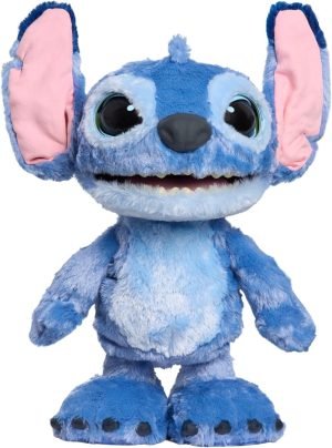 Disney Stitch Ultimate Interactive 17″ Plush Toy, 100+ Sounds & Reactions, Inspired by Disney’s Live-Action Lilo & Stitch Film, New Movie Toy for Fans, Girls, Boys, Kids 3 and Up by Just Play