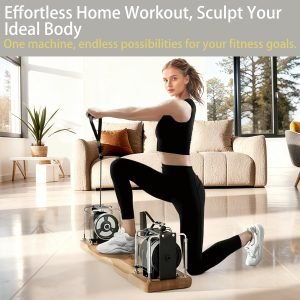 Portable Pilates Reformer Alternative – Adjustable Resistance Bar System for Full-Body Core, Legs & Glutes Training | Pilates Machine for Strength, Posture & Flexibility