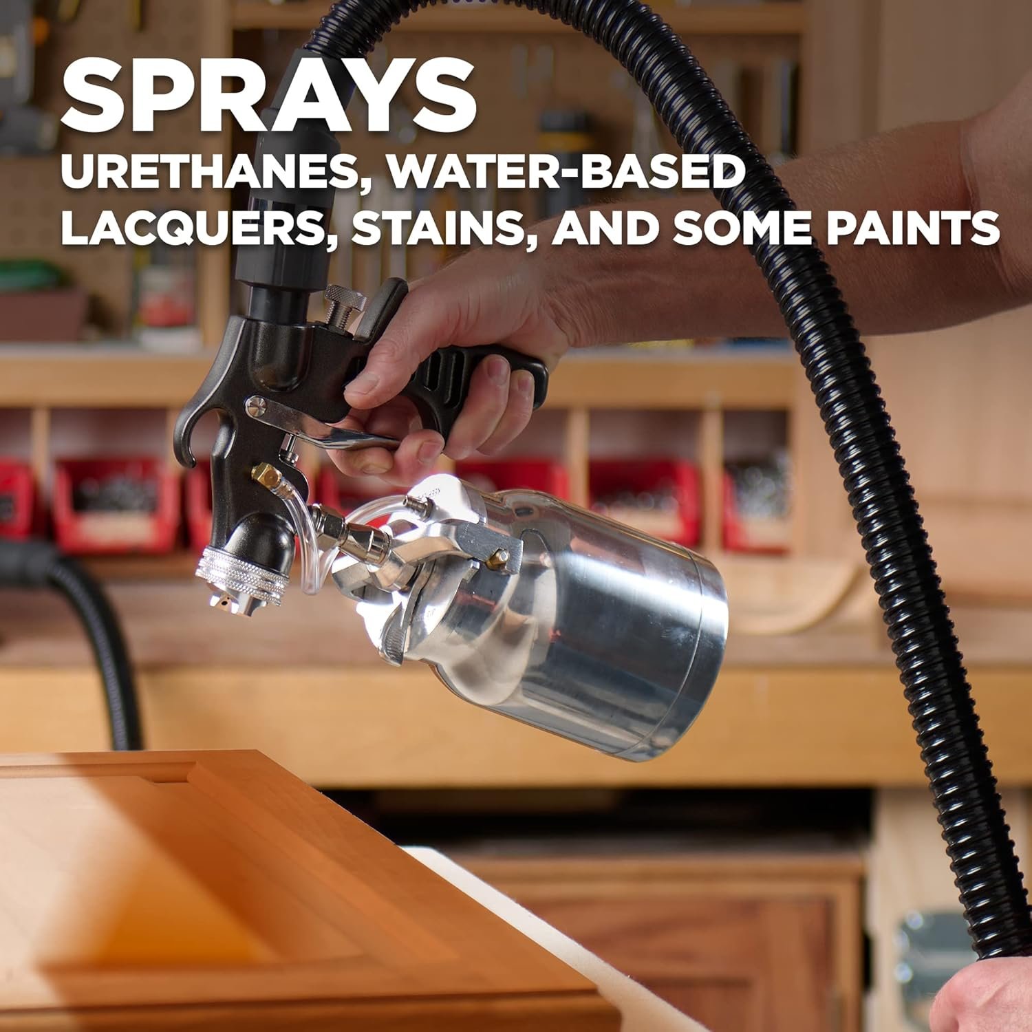 Wagner Spraytech 2443205 Earlex 5700 Stationary HVLP Paint Sprayer for Woodworking and Furniture Refinishing, Fine Finishing with Oil & Water Based Materials, Adjustable Settings - Image 6