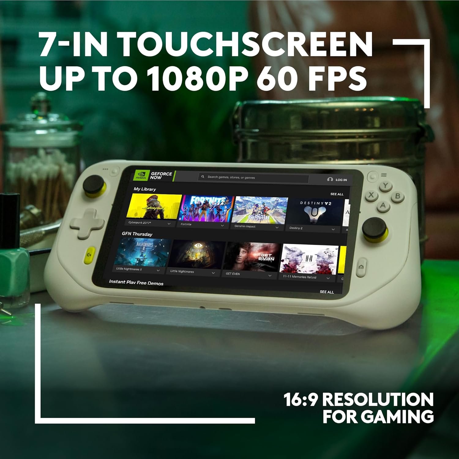 Logitech G Cloud Handheld Portable Gaming Console with Long-Battery Life, 1080P 7-Inch Touchscreen, Lightweight Design, Xbox Cloud Gaming, NVIDIA GeForce NOW, Google Play - Image 5