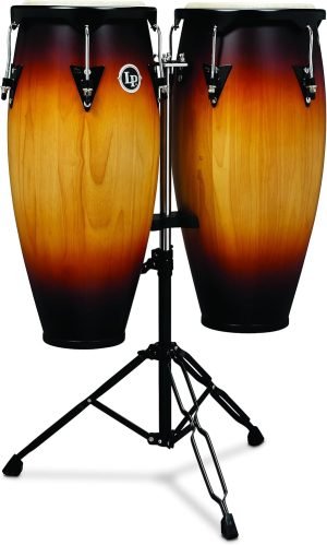 Latin Percussion LP City Wood Congas 10″ & 11″ Set – Vintage Sunburst