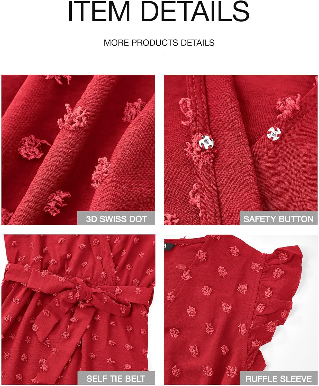 BTFBM Women V Neck Summer Dress 2025 Cap Sleeve Swiss Dot Boho Flowy Ruffle Slit Beach Party Long Maxi Cocktail Dresses - Image 5