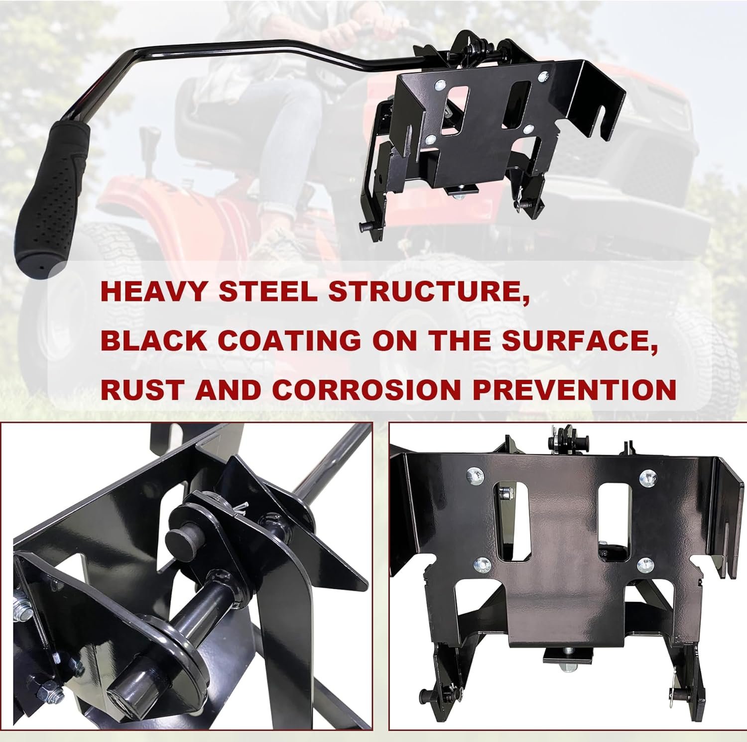 Garden Tractor Sleeve Hitch Attachment Rear Mount Compatible with Craftsman T200 T300 Series/Cub Cadet Riding Lawn Mower Tractors with 23" Or Larger Rear Tires for Husqvarna 585607901 - Image 5
