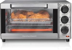 Hamilton Beach Sure-Crisp Air Fryer Toaster Oven Combo, Fits 9” Pizza, 4 Slice Capacity,...