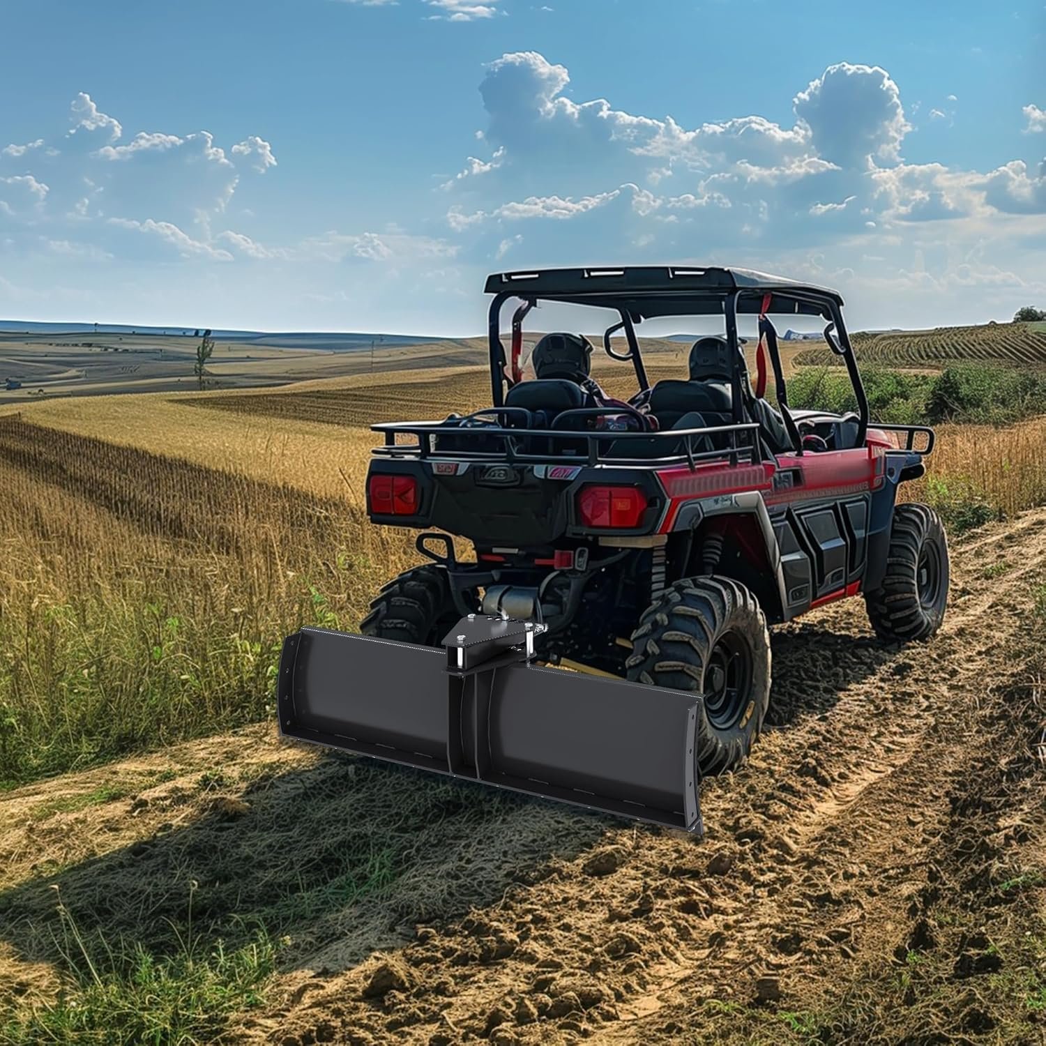 ECOTRIC 3-Point 48" Scrape Blade Implement 2 Inch Receiver ATV UTV Lawn Garden Tractors w/5 Adjustable Angles Rear Tow Grading Blade Attachment - Image 7