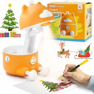 Caydo T3 Smart Drawing Projector for Kids, Step-by-Step Guide, Photo to Sketch Tracing Magic, 5 Educational Themes with 700+ Patterns, Birthday Christmas Learning Toys Gift for Boys Girls Ages 5-10
