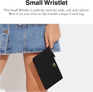 Coach Women’s Polished Pebble Small Wristlet
