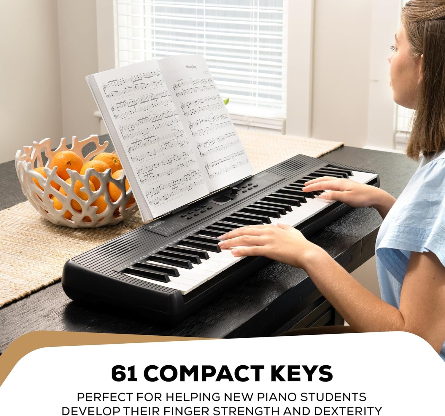 Alesis Melody 61 MK4 Keyboard Piano for Beginners with 61 Keys Speakers, Tablet/Sheet Music Stand, 300 Sounds and Music Lessons - Image 4