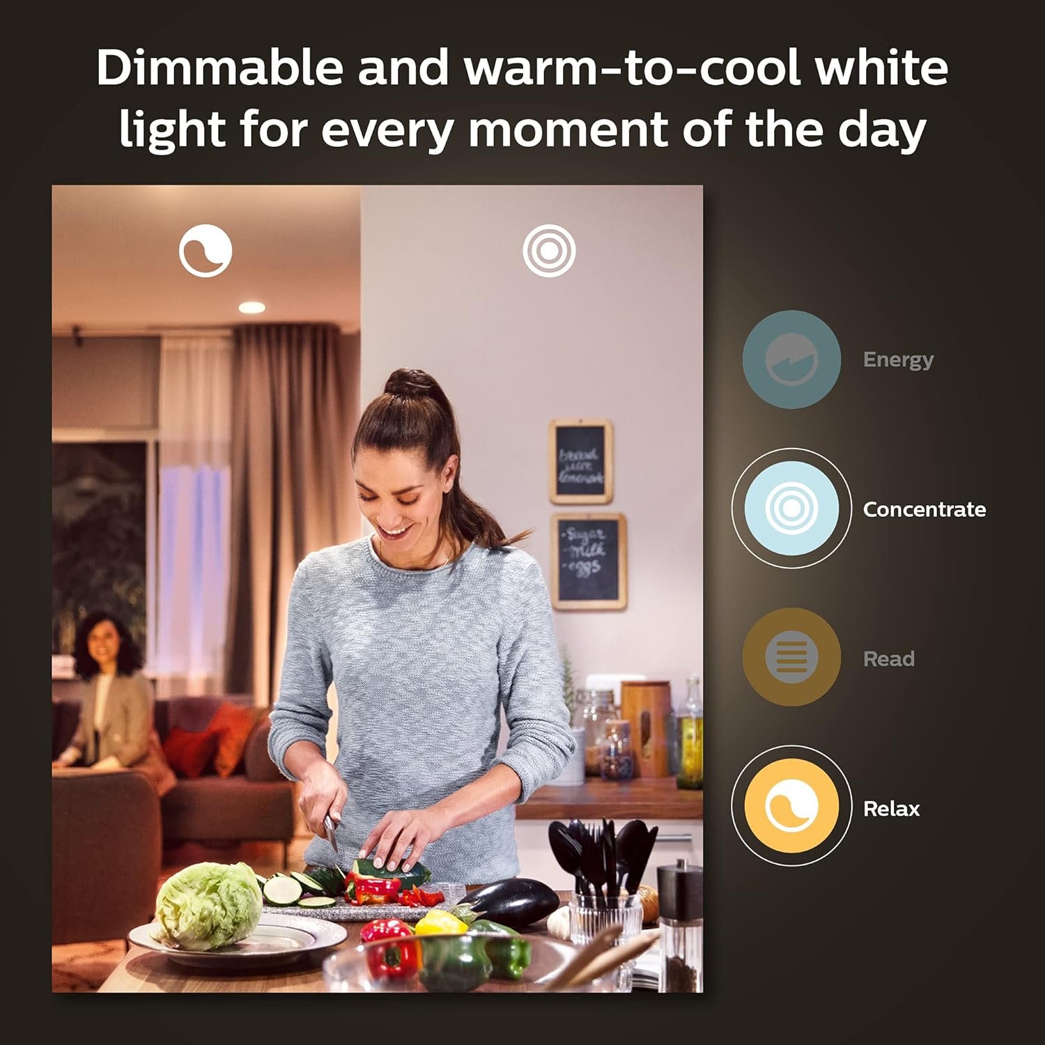 Philips Hue Smart Lighting Bundle: 3-Pack A19 LED Smart Light Bulbs (White and Color Ambiance) Bridge - Control with Hue App, Compatible with Alexa, Google Assistant, Apple Homekit - Image 3