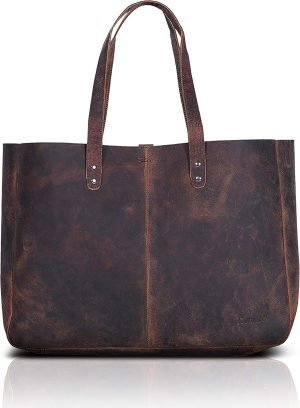 KomalC Leather Tote Bag for Women Purse Satchel Travel Bag shopping Carry Messenger Multipurpose Handbag
