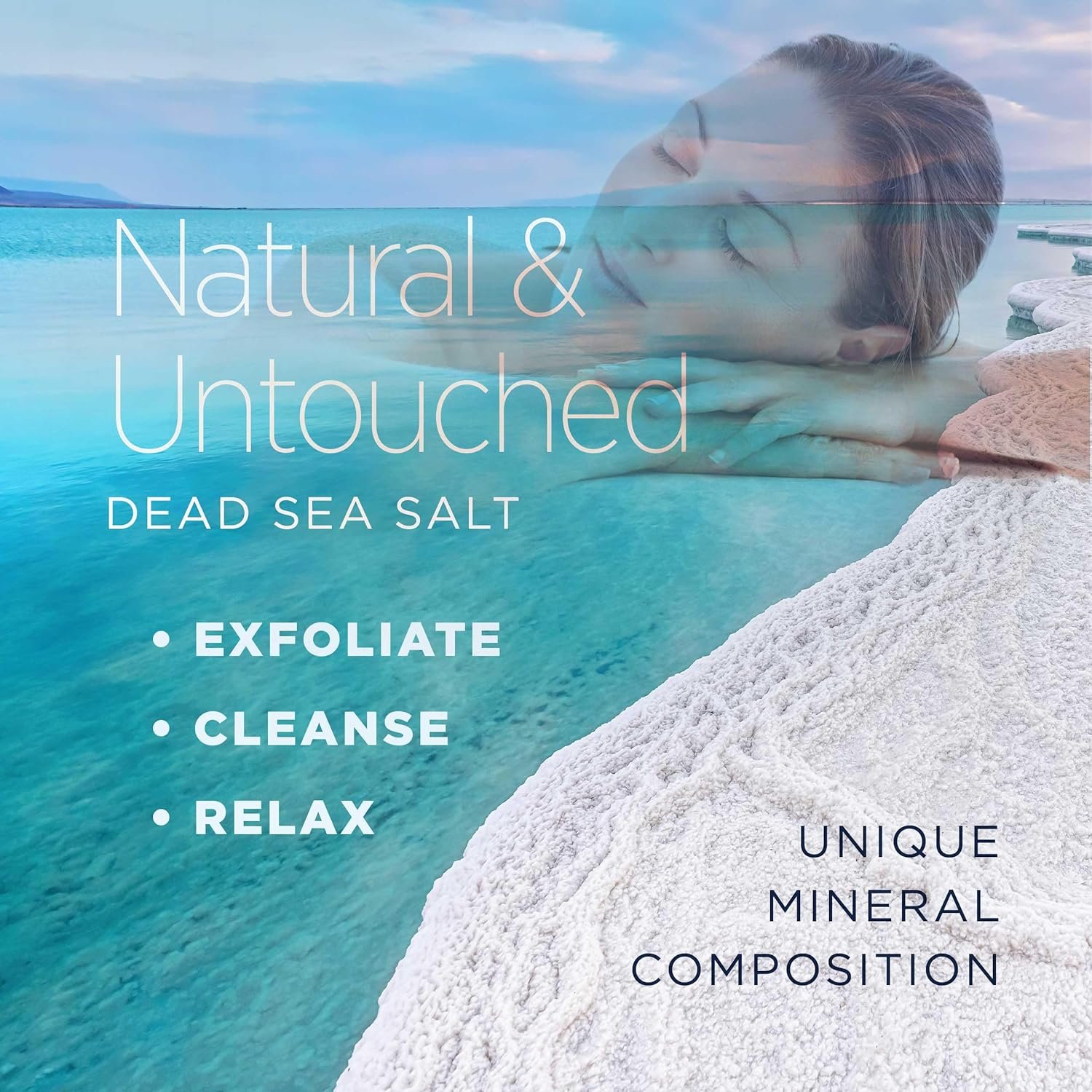 Minera Fine Grain Dead Sea Salt for Bath & Soaking – 19 lbs, Fast-Dissolving, 100% Pure & Natural, Unscented, Skin-Nourishing Bulk Sea Salt - Image 3