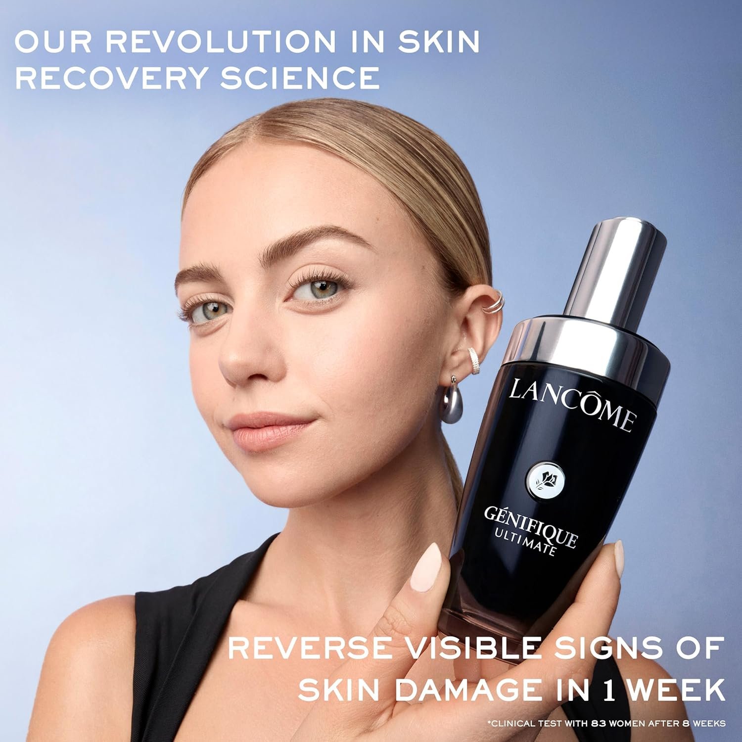 Lancôme Génifique Ultimate Dual Recovery Face Serum- Anti-Aging Serum Visibly Improves Fine Lines, Rough Texture, Plumpness and Even Skintone - with Beta Glucan and, Hyaluronic Acid - Image 2