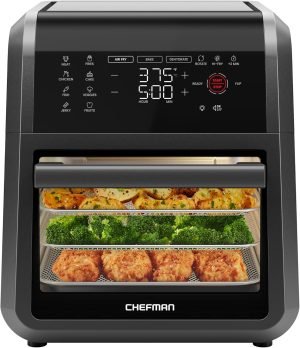 Chefman 12-Quart 6-in-1 Air Fryer Oven with Digital Timer, Touchscreen, and 12 Presets ...
