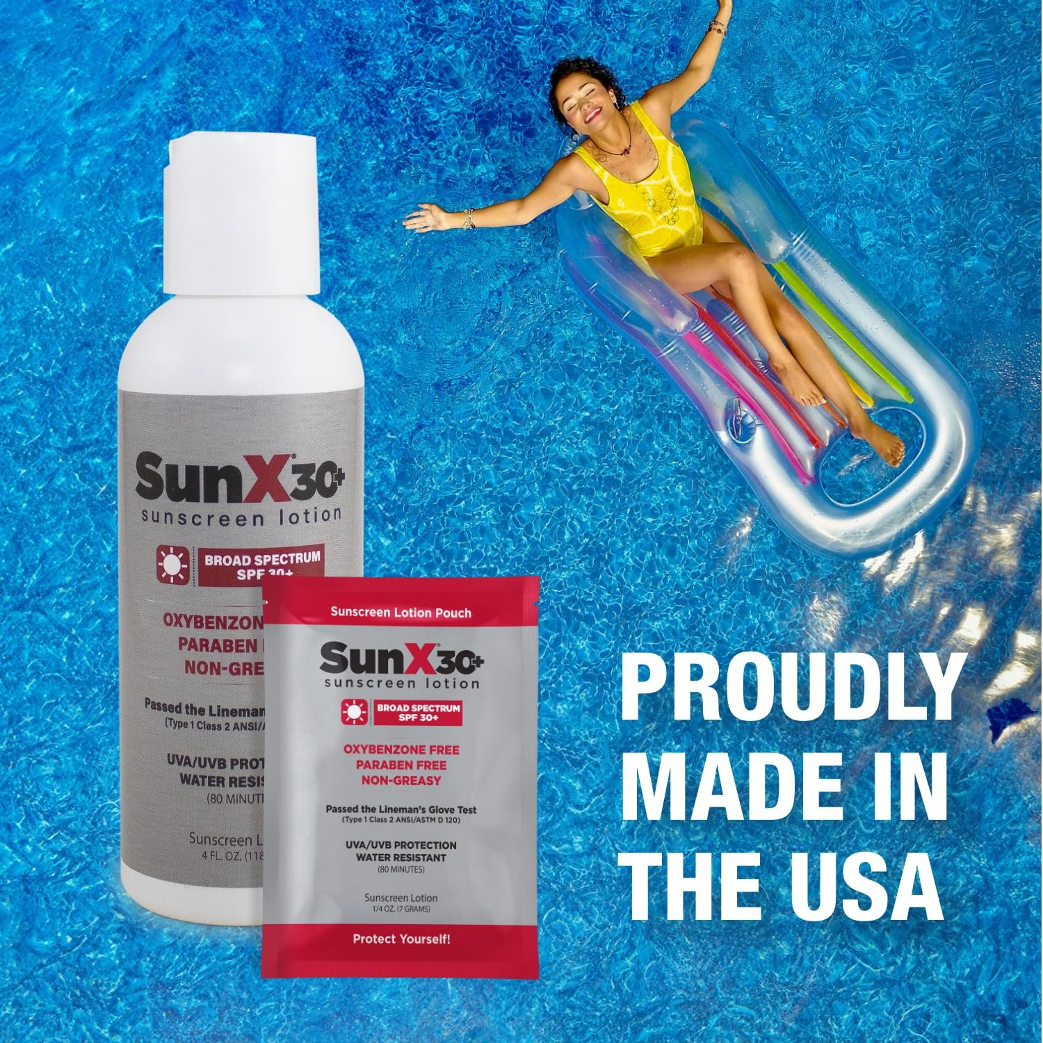 CoreTex Sun X 30+ SPF Broad Spectrum Sunscreen Lotion - 1 Gallon Jug & Pump Bottle of Paraben, Oxybenzone, Octinoxate, & Oil Free Sunscreen - No White Cast and Water Resistant Up to 80 Minutes - Image 7