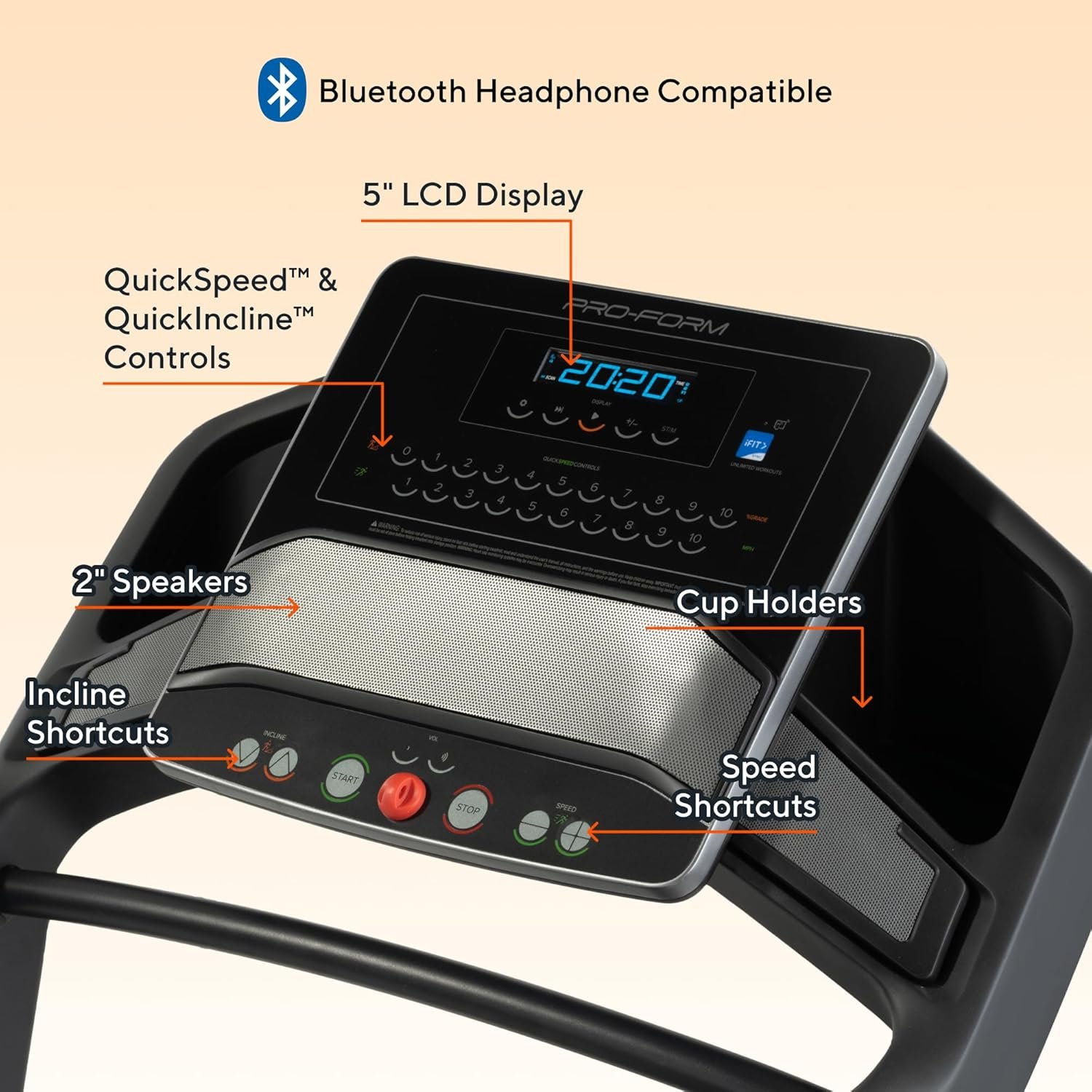 Proform Carbon Treadmills: Treadmills for Walking and Running with Built-in Fan and SpaceSaver Design - Image 2