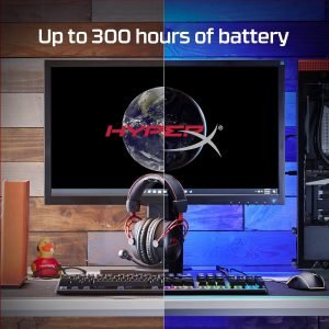 HyperX Cloud Alpha Wireless – Gaming Headset for PC, 300-hour battery life, DTS Headphone:X Spatial Audio, Memory foam, Dual Chamber Drivers, Noise-canceling mic, Durable aluminum frame,Red