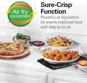 Hamilton Beach Sure-Crisp Air Fryer Toaster Oven Combo, Fits 9” Pizza, 4 Slice Capacity,...